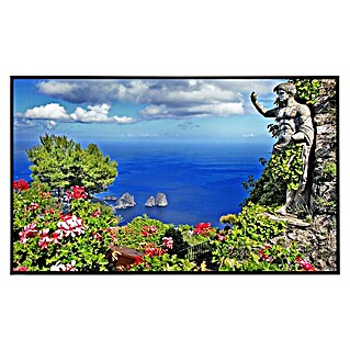 Papermoon Infrarot-Bildheizkörper Capri Island View (80 x 60 cm, 450 W)