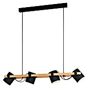 Eglo Hornwood Lámpara colgante (112 W, L x An x Al: 18 x 110 x 110 cm, Negro/Marrón, E27) | BAUHAUS