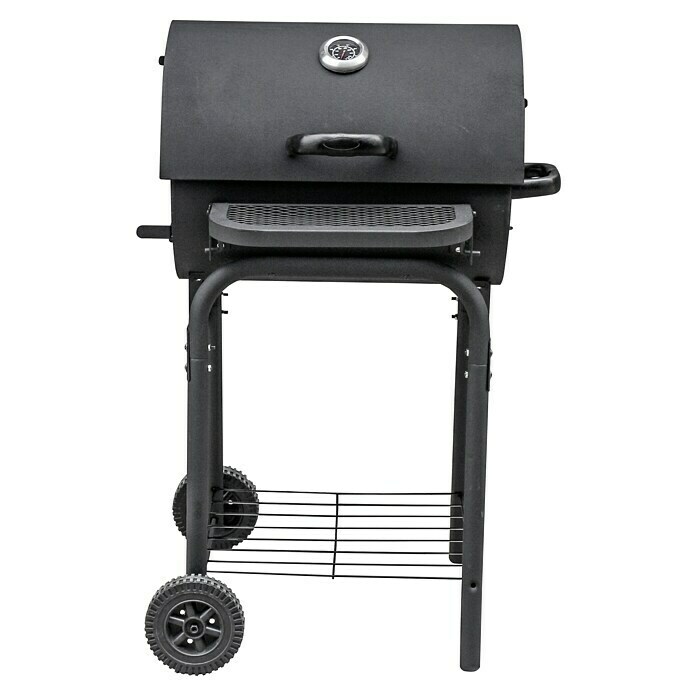 Grillstar Holzkohlegrill GrilltonneL x B x H: 66 x 68 x 109 cm, Schwarz, Hauptgrillfläche: 36,7 x 45 cm Diagonal View