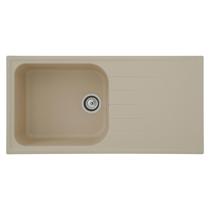 Schock Einbauspüle Orlando (100 x 50 cm, 1 Becken, Cristalite®, Beige)