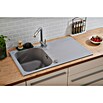 Schock Einbauspüle Orlando (86 x 50 cm, 1 Becken, Cristalite®, Grau)