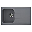 Schock Einbauspüle Orlando (86 x 50 cm, 1 Becken, Cristalite®, Grau)