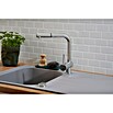 Schock Einbauspüle Orlando (86 x 50 cm, 1 Becken, Cristalite®, Grau)