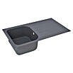 Schock Einbauspüle Orlando (86 x 50 cm, 1 Becken, Cristalite®, Grau)
