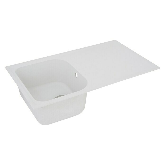 Schock Fregadero encastrable (86 x 50 cm, 1 cubeta, Cristalite®, Blanco)