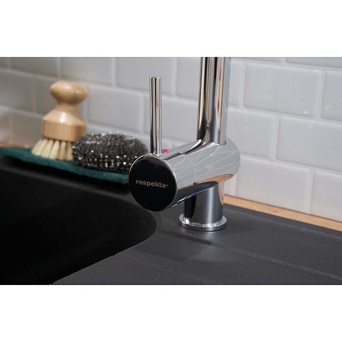 Schock Fregadero encastrable (86 x 50 cm, 1 cubeta, Cristalite®, Negro)