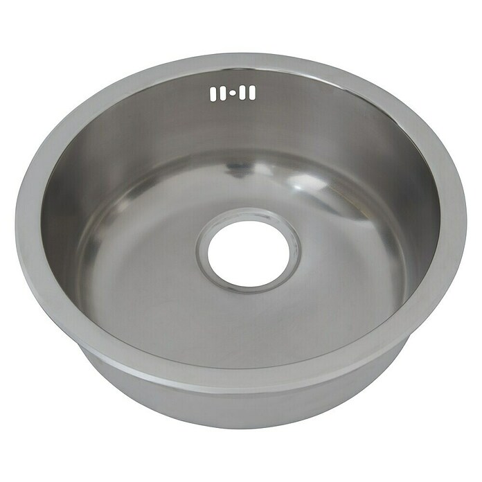 Respekta Inbouwspoelbak Portland (Diameter: 44,6 cm, Roestvrij staal) | BAUHAUS