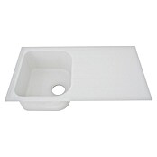 Schock Fregadero encastrable (86 x 50 cm, 1 cubeta, Cristalite®, Blanco)