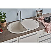 Schock Fregadero encastrable (79 x 50 cm, 1 cubeta, Cristalite®, Blanco)