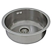 Respekta Inbouwspoelbak Portland (Diameter: 44,6 cm, Roestvrij staal) | BAUHAUS