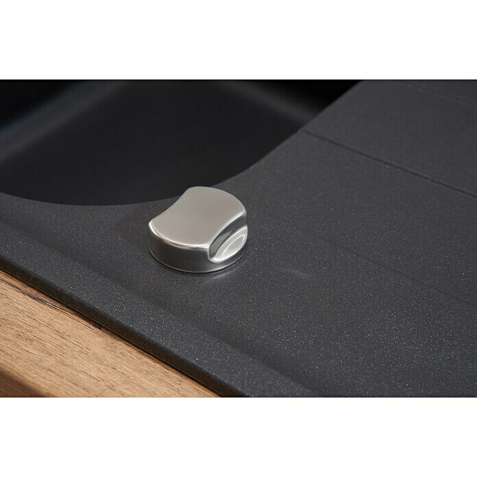 Schock Fregadero encastrable (86 x 50 cm, 1 cubeta, Cristalite®, Negro)