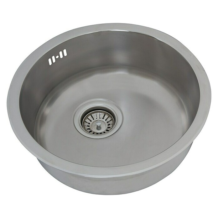 Respekta Inbouwspoelbak Portland (Diameter: 44,6 cm, Roestvrij staal) | BAUHAUS