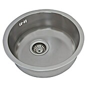 Respekta Inbouwspoelbak Portland (Diameter: 44,6 cm, Roestvrij staal) | BAUHAUS