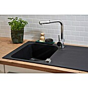 Schock Fregadero encastrable (86 x 50 cm, 1 cubeta, Cristalite®, Negro)