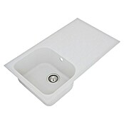 Schock Fregadero encastrable (86 x 50 cm, 1 cubeta, Cristalite®, Blanco)