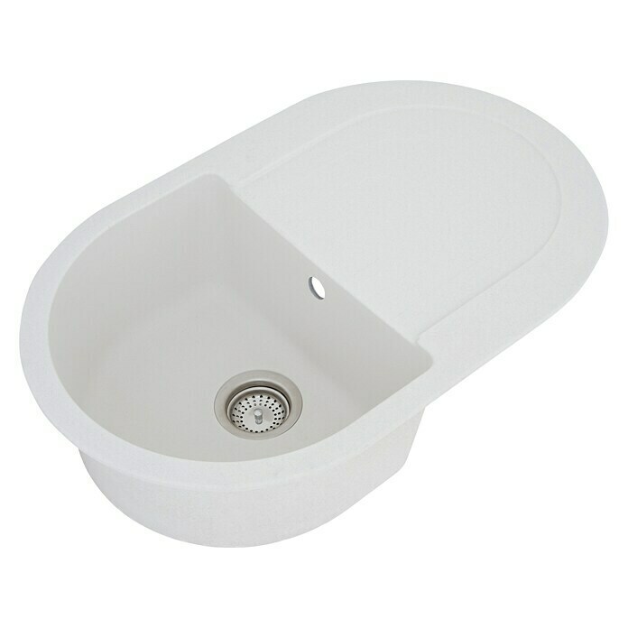 Schock Fregadero encastrable (79 x 50 cm, 1 cubeta, Cristalite®, Blanco)
