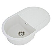 Schock Fregadero encastrable (79 x 50 cm, 1 cubeta, Cristalite®, Blanco)