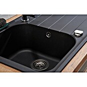 Schock Fregadero encastrable (86 x 50 cm, 1 cubeta, Cristalite®, Negro)