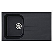 Schock Fregadero encastrable (86 x 50 cm, 1 cubeta, Cristalite®, Negro)