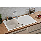 Schock Fregadero encastrable (86 x 50 cm, 1 cubeta, Cristalite®, Blanco)