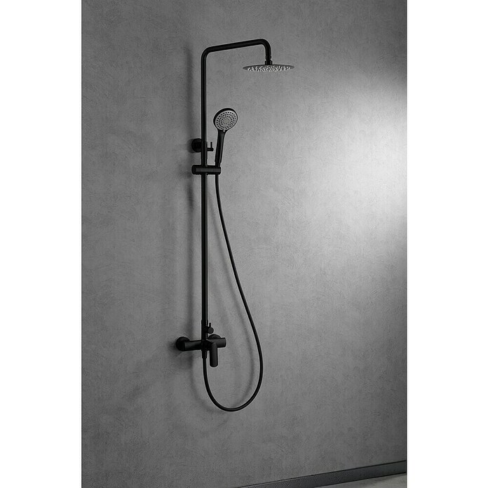 Imex Ural Sistema de ducha (Con grifo monomando, Negro) | BAUHAUS