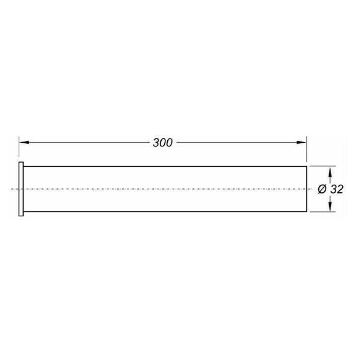 Vafra Potopna cev  (Dolžina: 300 mm, Premer: 32 mm) | 4040 - Sifons/Abläufe/Ablaufgarnituren | DCDA - Wasserinstallation | DCD - Sanitärinstallation | DC - Sanitärinstallation | D - Sanitär | BAUHAUS