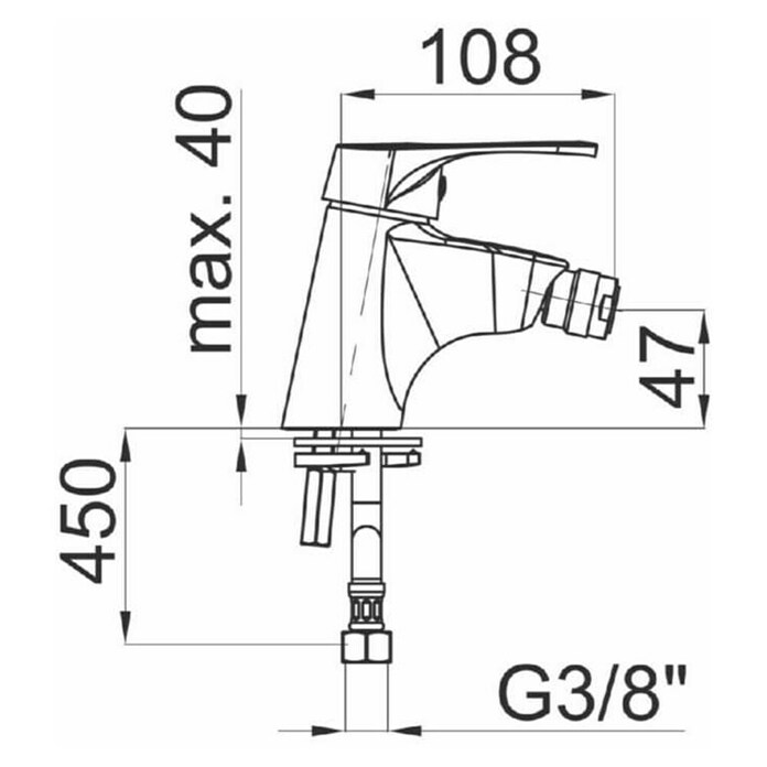 Armatura za bide  () | 3560 - Bidetarmaturen QM | DAFB - Armaturen QM | DAF - Armaturen Brausen | DA - Badausstattung/Bäderwelt | D - Sanitär | BAUHAUS