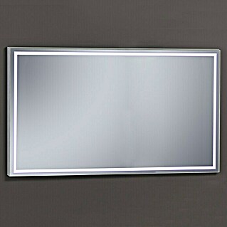 Espejo con luz Lisbeth (140 x 80 cm, Cromo)