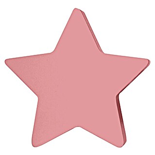 Tapa final Estrella (Rosa, 1 ud., Específico para: Barras para las cortinas de Ø 20 mm)