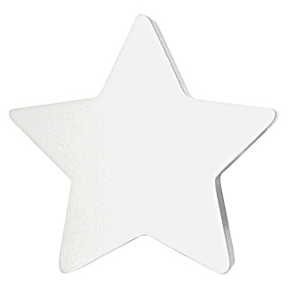 Tapa final Estrella (Blanco, 1 ud., Específico para: Barras para las cortinas de Ø 20 mm)