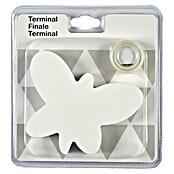 Tapa final Mariposa (Blanco, 1 ud., Específico para: Barras para las cortinas de Ø 20 mm) | BAUHAUS