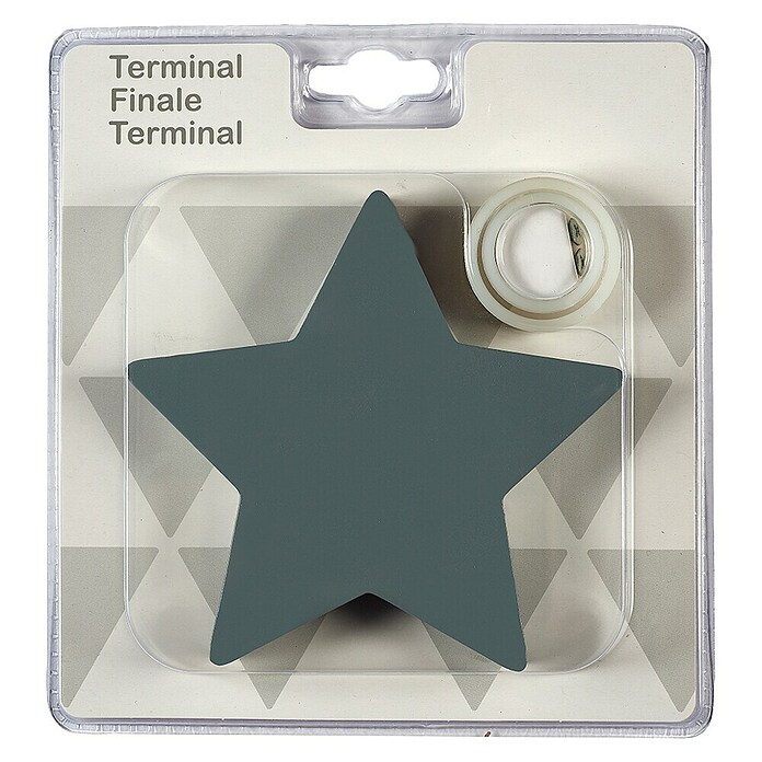 Tapa final Estrella (Gris, 1 ud., Específico para: Barras para las cortinas de Ø 20 mm) | BAUHAUS