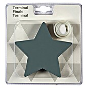 Tapa final Estrella (Gris, 1 ud., Específico para: Barras para las cortinas de Ø 20 mm) | BAUHAUS
