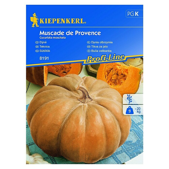 Kiepenkerl Zelenjavna semena buča Muscade de Provence  (Cucurbita moschata, Čas žetve: September) | 8127 - Feinsämereien in PG Marke | IBYA - Sämereien | IBY - Sämereien | IB - Grünpflanzen/Sämereien | I - Stadtgarten | BAUHAUS