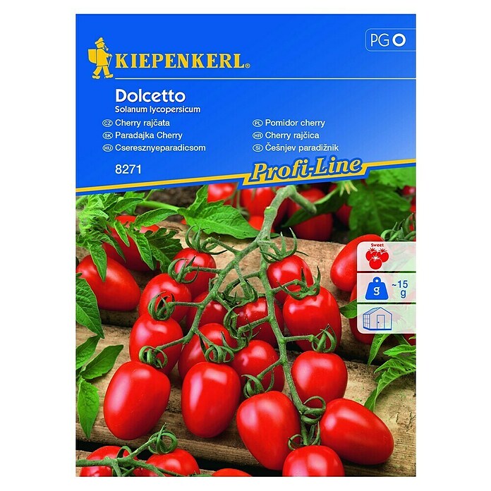 Kiepenkerl Zelenjavna semena češnjev paradižnik Dolcetto  (Solanum lycopersicum, Čas žetve: Julij) | 8127 - Feinsämereien in PG Marke | IBYA - Sämereien | IBY - Sämereien | IB - Grünpflanzen/Sämereien | I - Stadtgarten | BAUHAUS