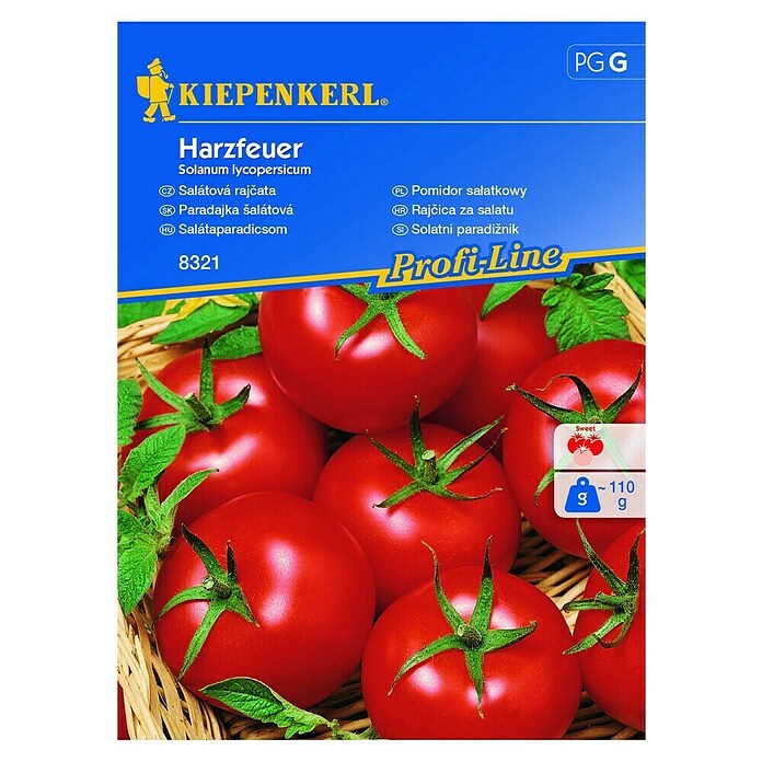Kiepenkerl Zelenjavna semena solatni paradižnik Harzfeuer  (Solanum lycopersicum, Čas žetve: Julij) | 8127 - Feinsämereien in PG Marke | IBYA - Sämereien | IBY - Sämereien | IB - Grünpflanzen/Sämereien | I - Stadtgarten | BAUHAUS