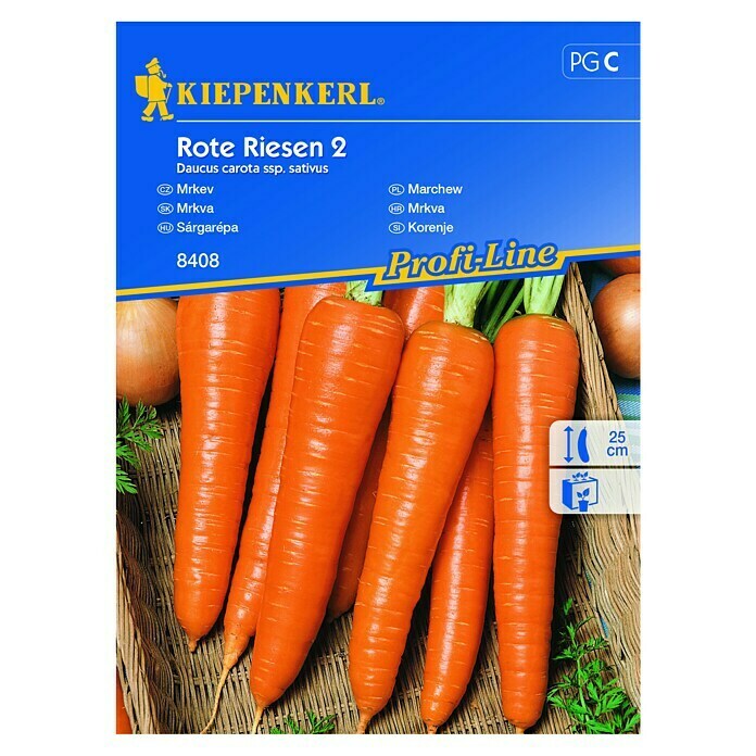 Kiepenkerl Profi-Line Sjeme povrća Mrkva Rote Riesen 2  (Daucus carotis ssp. sativus, Berba: Rujan, 10 m²) | BAUHAUS