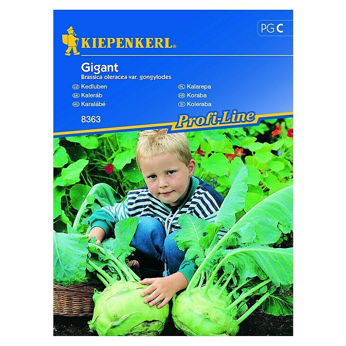 Kiepenkerl Zelenjavna semena Koleraba Gigant  (Brassica oleracea var. gongylodes, Čas žetve: Junij) | 8127 - Feinsämereien in PG Marke | IBYA - Sämereien | IBY - Sämereien | IB - Grünpflanzen/Sämereien | I - Stadtgarten | BAUHAUS