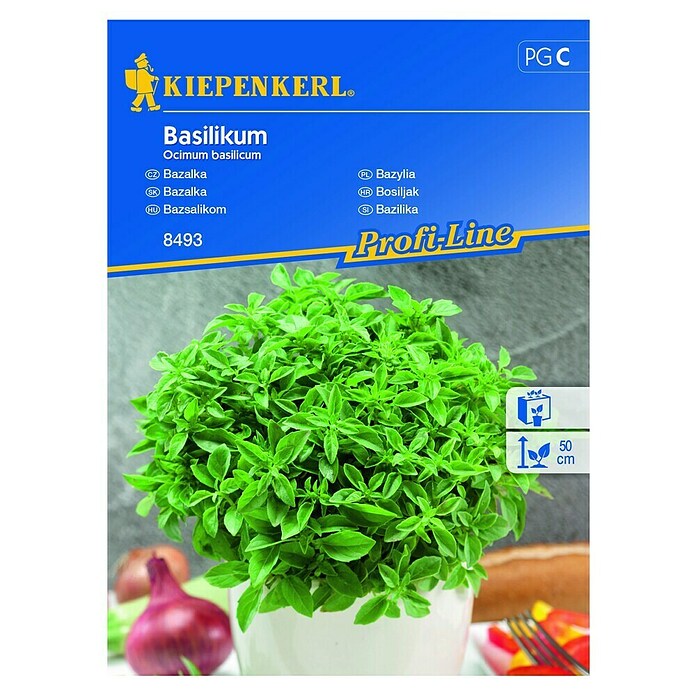 Kiepenkerl Profi-Line Zeliščna semena Bazilika  (Ocimum basilicum, Čas setve: Februar, Čas žetve: Julij) | 8127 - Feinsämereien in PG Marke | IBYA - Sämereien | IBY - Sämereien | IB - Grünpflanzen/Sämereien | I - Stadtgarten | BAUHAUS