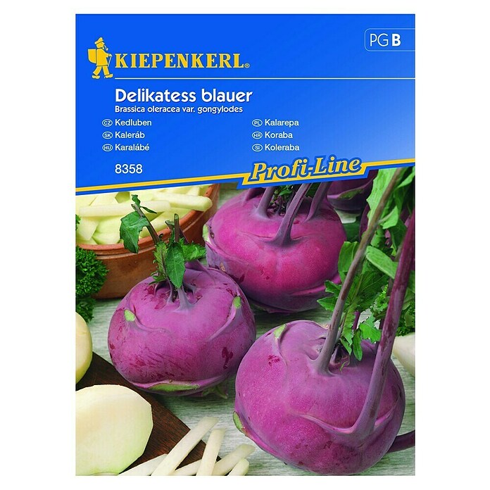 Kiepenkerl Profi-Line Sjeme povrća Koraba Delikatess Blauer  (Brassica oleracea var. gongylodes, Berba: Lipanj) | BAUHAUS