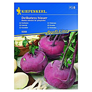 Kiepenkerl Profi-Line Sjeme povrća Koraba Delikatess Blauer (Brassica oleracea var. gongylodes, Berba: Lipanj)