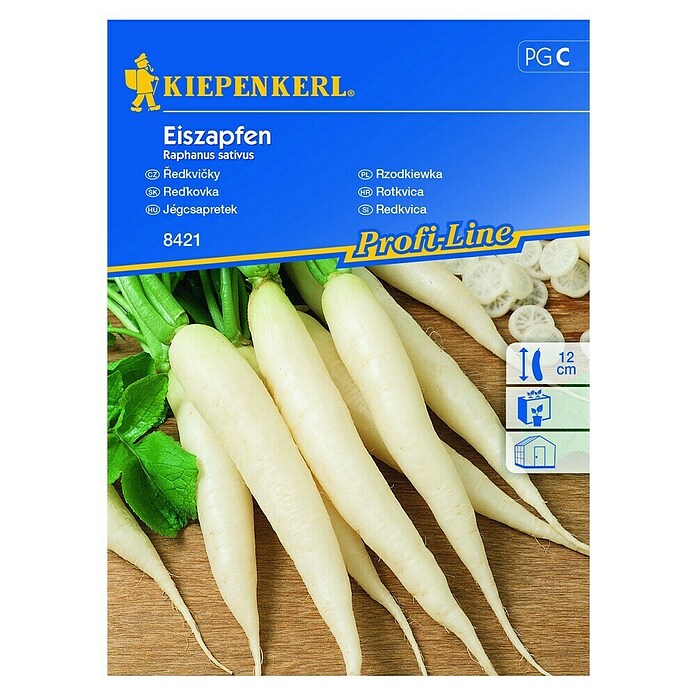 Kiepenkerl Profi-Line Sjeme povrća Rotkvica Eiszapen  (Raphanus sativus, Berba: Listopad, 10 m²) | BAUHAUS