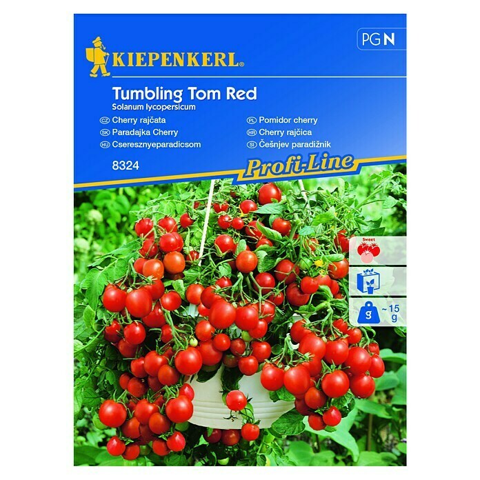 Kiepenkerl Sjeme povrća rajčica Tumbling Tom Red  (Solanum lycopersicum, Berba: Srpanj) | BAUHAUS