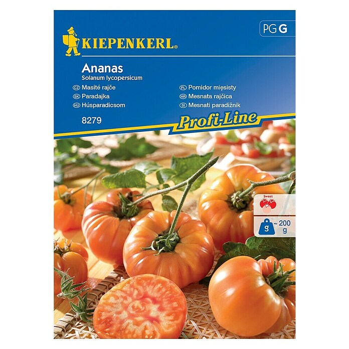 Kiepenkerl Zelenjavna semena mesnati paradižnik Ananas  (Solanum lycopersicum, Čas žetve: Julij) | 8127 - Feinsämereien in PG Marke | IBYA - Sämereien | IBY - Sämereien | IB - Grünpflanzen/Sämereien | I - Stadtgarten | BAUHAUS