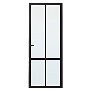 Solid Elements Binnendeur SE 7055 blank glas (83 x 201,5 cm, Draairichting: Links, Zwart, Opdek)