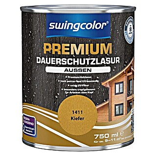 swingcolor Premium Dauerschutzlasur (Kiefer, 750 ml, Seidenglänzend, Lösemittelbasiert)