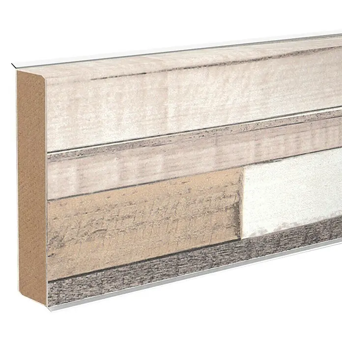Sockelleiste XL Zonda - 250 cm x 18 mm x 60 mm, MDF/HDF - Attraktive Wandpaneele in Holzoptik. Die Paneele bieten eine natürliche und warme Atmosphäre für jeden Raum.