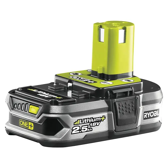 Ryobi ONE+ Hybrid-Rasentrimmer RLT1831H25F - 18 V, 2,5 Ah, Li-Ionen, 1 Akku - Ryobi ONE+ 18V 2,5 Ah Lithium+ Akku für kabellose Werkzeuge, bietet Leistung und Laufzeit für verschiedene Anwendungen.