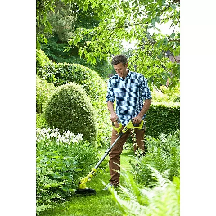 Ryobi ONE+ Akku-Rasentrimmer RLT183225F - 18 V, 2,5 Ah, Li-Ionen, 1 Akku - Anwendungsbeispiel