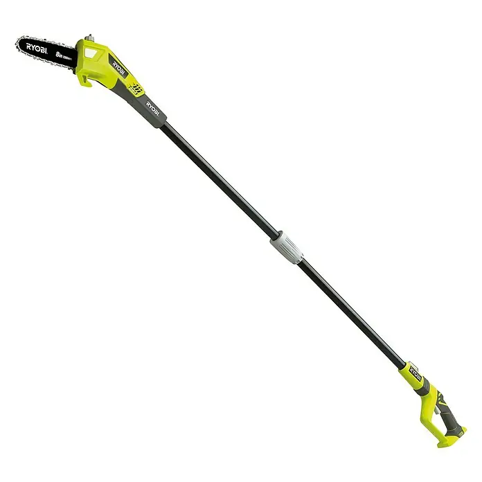 Ryobi ONE+ Maschinenpaket - Akku-Hochentaster OPP 1820,18V, 4 Ah Akku & 2A Ladegerät - Aufsatz für Hochentaster von Ryobi mit Akku und Teleskopstange für Baumschnittarbeiten in schwer zugänglichen Bereichen.